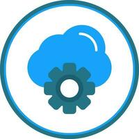 Cloud Settings Vector Icon Design