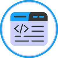 Web Coding Vector Icon Design