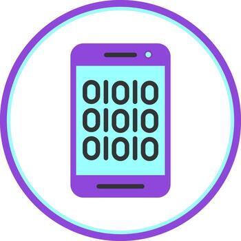 Binary Code Vector Icon Design