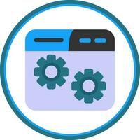 Website Setting Vector Icon Design