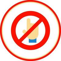 Do Not Touch Vector Icon Design