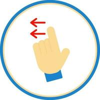 Swipe Left Vector Icon Design