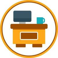 Information Desk Vector Icon Design