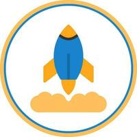 Rocket Launch Vector Icon Design