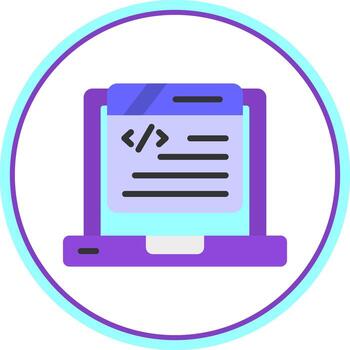 Coding Vector Icon Design