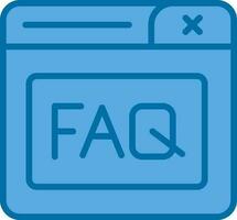 Faq Vector Icon Design