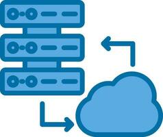 Cloud Server Vector Icon Design