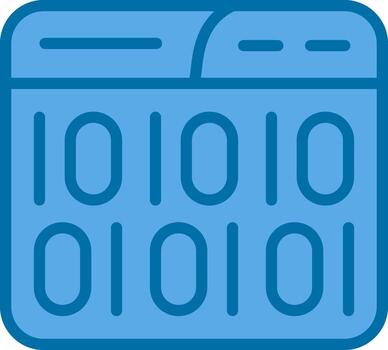 Binary Code Vector Icon Design