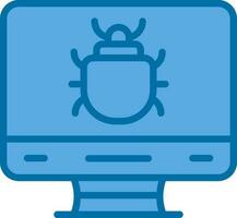 Computer Bug Vector Icon Design