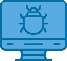 Computer Bug Vector Icon Design