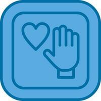 Palm Of Hand Vector Icon Design