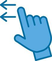 Swipe Left Vector Icon Design