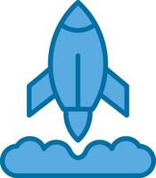 Rocket Launch Vector Icon Design