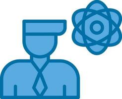 Researcher Vector Icon Design