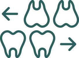 Teeths Vector Icon Design