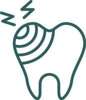 Broken Tooth Vector Icon Design