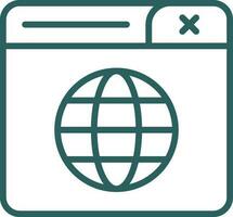 World Wide Web Vector Icon Design