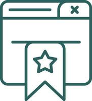 Bookmarked Vector Icon Design