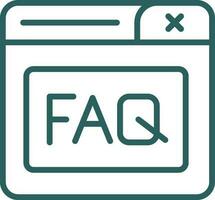 Faq Vector Icon Design