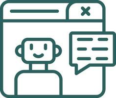Chatbot Vector Icon Design