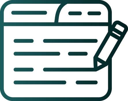 editar diseño de icono de vector de código