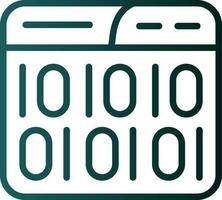 Binary Code Vector Icon Design