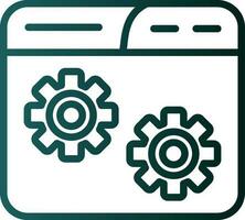 Website Setting Vector Icon Design