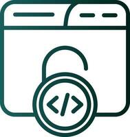 Unsecured Vector Icon Design
