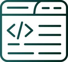 Web Coding Vector Icon Design