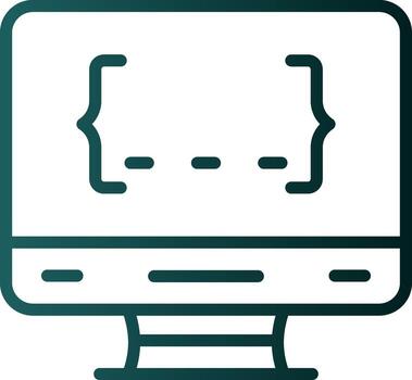 diseño de icono de vector de programación