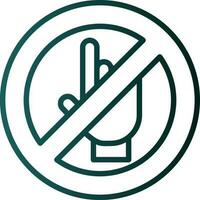 Do Not Touch Vector Icon Design