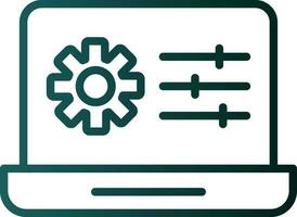 Web Management Vector Icon Design