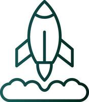 Rocket Launch Vector Icon Design