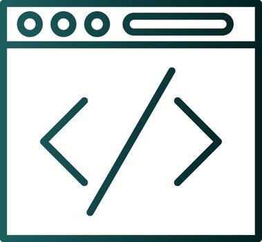 Coding Vector Icon Design
