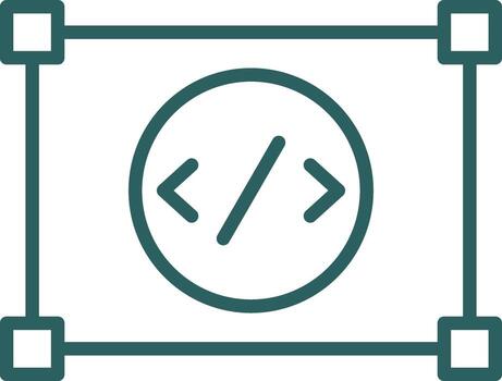 Coding Vector Icon Design