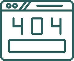 404 Error Vector Icon Design