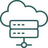 Hosting Vector Icon Design