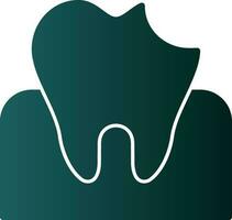 Dental Caries Vector Icon Design