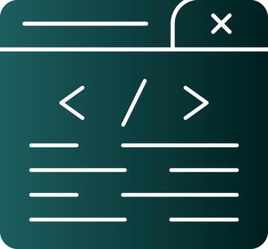 diseño de icono de vector de programación