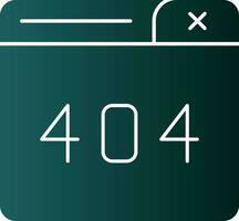 404 Error Vector Icon Design