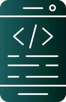 App coding Vector Icon Design