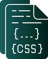 diseño de icono de vector de archivo css