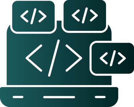 codificación vector icono diseño