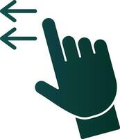Swipe Left Vector Icon Design