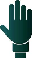 Four Fingers Vector Icon Design