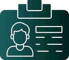 Id Card Vector Icon Design