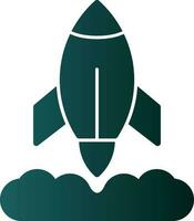 Rocket Launch Vector Icon Design