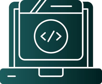 web codificación vector icono diseño