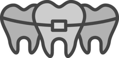 Broken Tooth Vector Icon Design