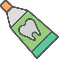 Toothpaste Vector Icon Design